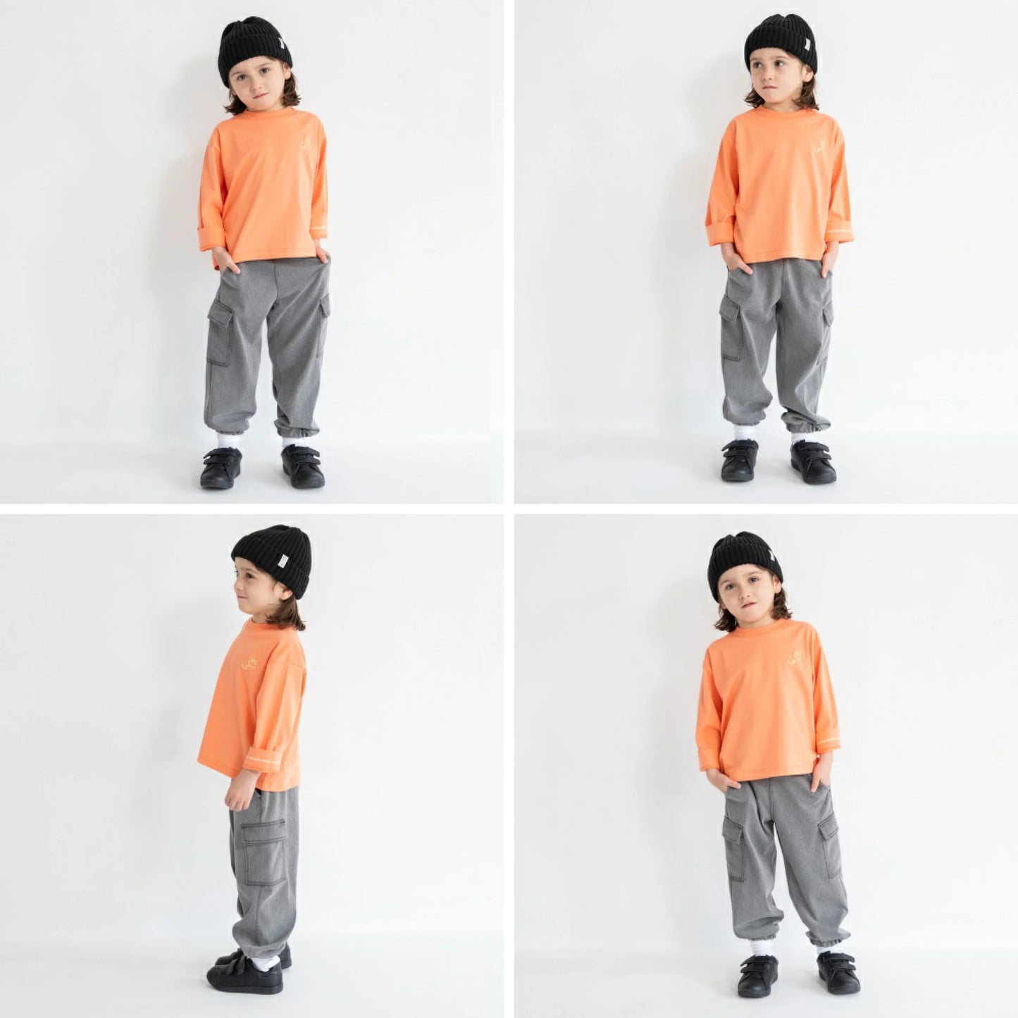 日本童裝 Branshes 柔軟工裝長褲 80-150cm 男童款 冬季 PANTS