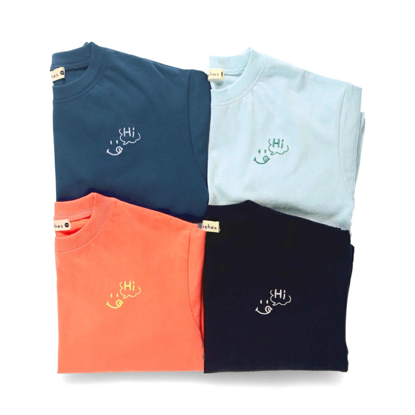 日本童裝 Branshes 刺繡摺袖長袖上衣 80-150cm 男童款 冬季 TOPS