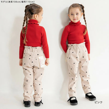 日本童裝 Branshes 燈芯絨馬卡龍長褲 90-150cm 女童款 冬季 PANTS