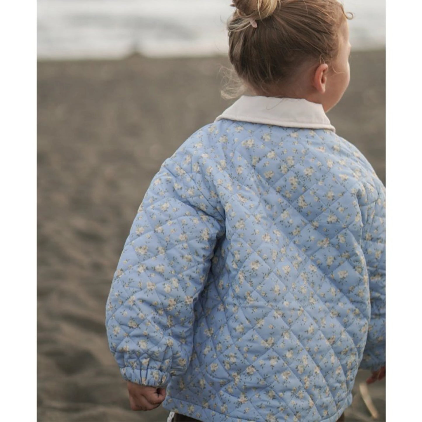 日本童裝 Branshes aBity select.心型口袋小花絎縫外套 90-120cm 女童款 冬季 OUTERWEAR