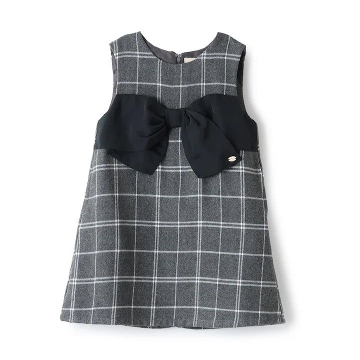 日本童裝 pe#main 蝴蝶結緞帶背心裙 80-130cm 女童款 冬季 DRESSES 面試/宴會/表演