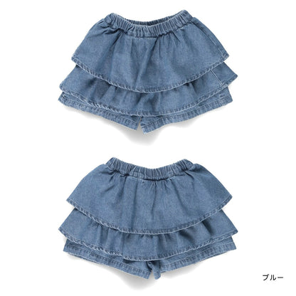 日本童裝 Branshes 牛仔裙褲 100-150cm 女童款 冬季 PANTS