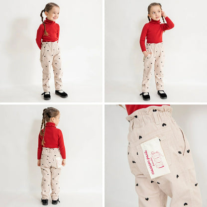 日本童裝 Branshes 燈芯絨馬卡龍長褲 90-150cm 女童款 冬季 PANTS