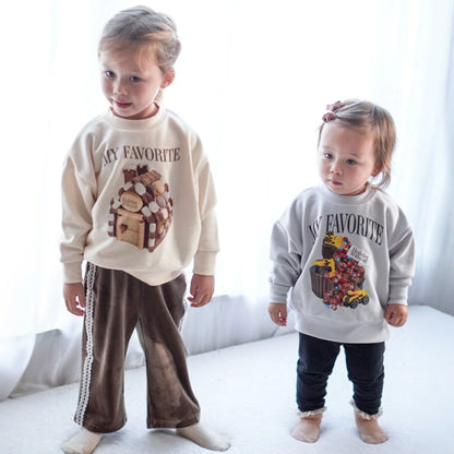 日本童裝 Branshes aBity select.印花衛衣 90-130cm 男童款/女童款 冬季 TOPS