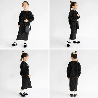 日本童裝 Branshes 提花半裙 90-150cm 女童款 冬季 DRESSES/SKIRTS