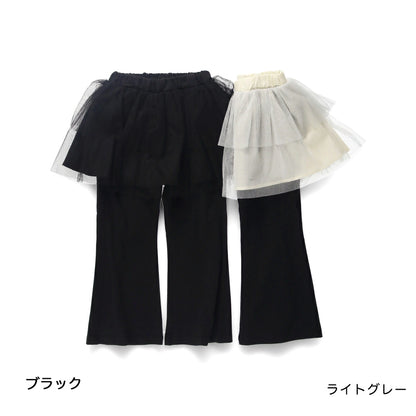 日本童裝 Branshes 薄紗裙連長褲 80-130cm 女童款 冬季 SKIRTS PANTS