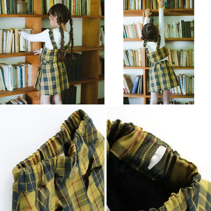 日本童裝 Branshes 格紋短裙 80-150cm 女童款 冬季 DRESSES/SKIRTS