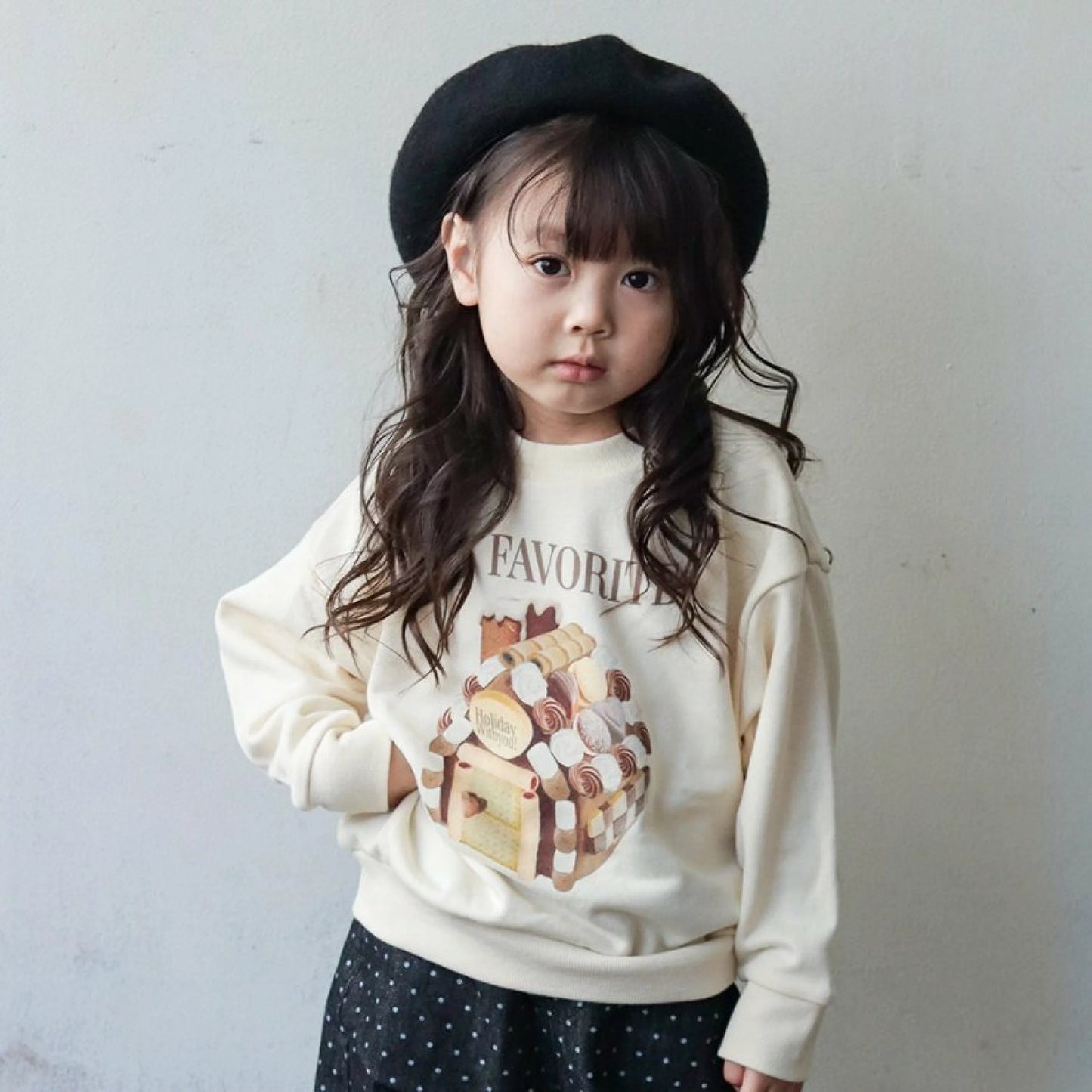 日本童裝 Branshes aBity select.印花衛衣 90-130cm 男童款/女童款 冬季 TOPS