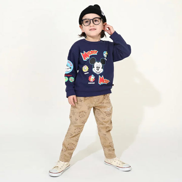 日本童裝 BDL x Disney 休閒長褲 80-140cm 男童款 冬季 PANTS