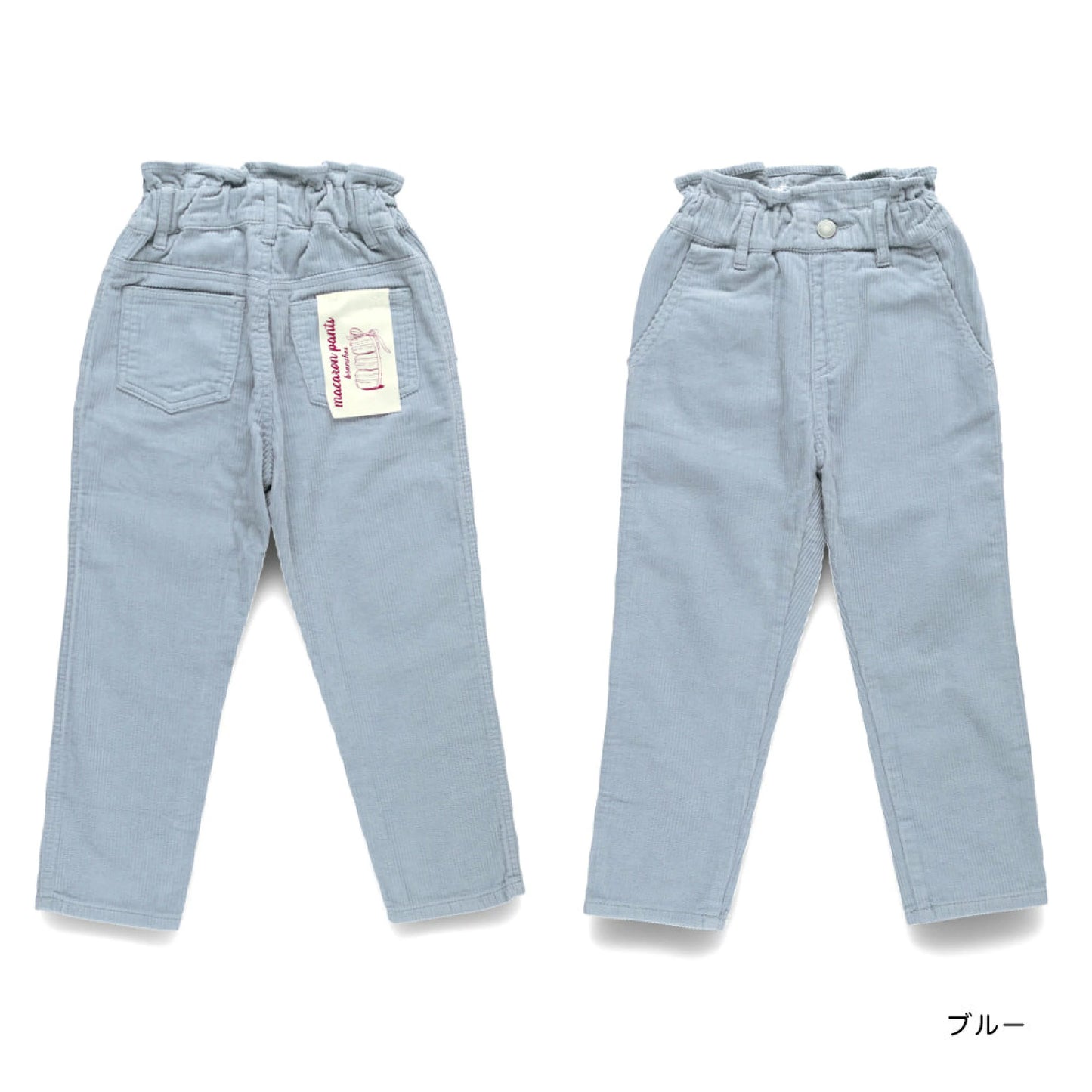 日本童裝 Branshes 燈芯絨馬卡龍長褲 90-150cm 女童款 冬季 PANTS