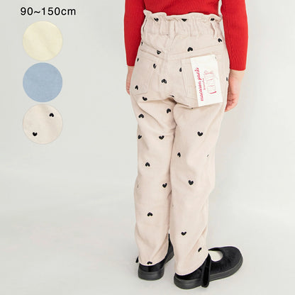 日本童裝 Branshes 燈芯絨馬卡龍長褲 90-150cm 女童款 冬季 PANTS