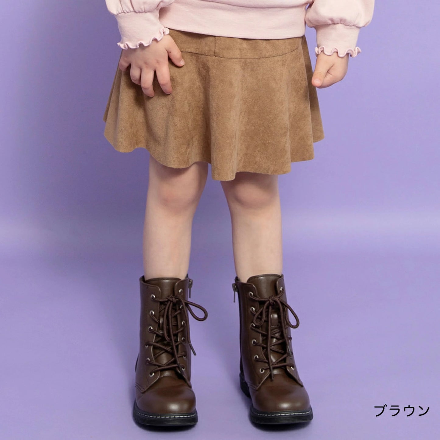 日本童裝 Branshes 麂皮短裙 90-150cm 女童款 冬季 DRESSES/SKIRTS