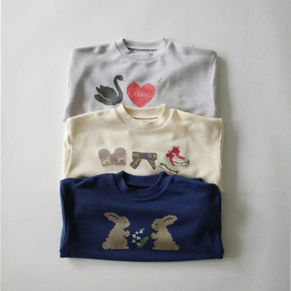 日本童裝 Branshes aBity select. 印花衛衣 90-120cm 男童款/女童款 冬季 TOPS