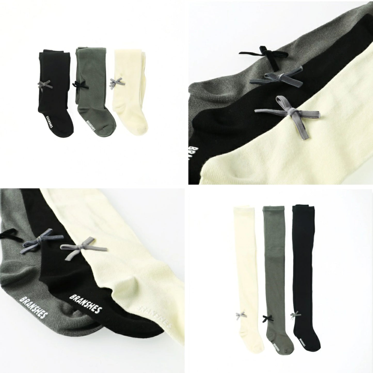 日本童裝 Branshes 蝴蝶結襪褲 85-135cm 女童款 冬季 PANTS