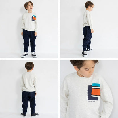 日本童裝 Branshes 多邊口袋衛衣 80-150cm 男童款 冬季 TOPS