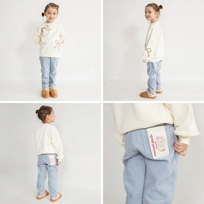 日本童裝 Branshes 燈芯絨馬卡龍長褲 90-150cm 女童款 冬季 PANTS