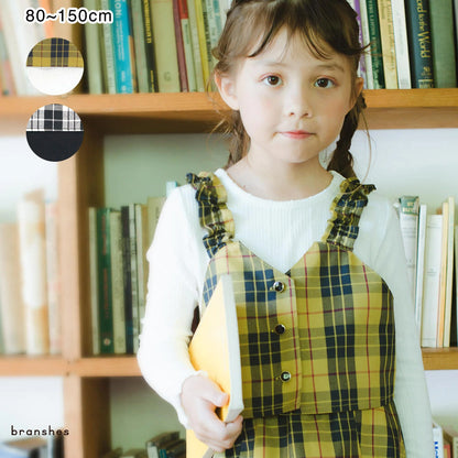 日本童裝 Branshes 格紋上衣兩件套裝 80-150cm 女童款 冬季 TOPS