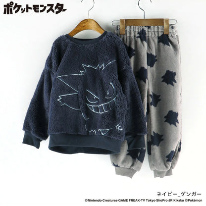 日本童裝 Branshes x Pokemon 毛毛睡衣 100-150cm 男童款/女童款 秋季 睡衣系列