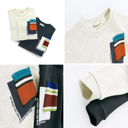 日本童裝 Branshes 多邊口袋衛衣 80-150cm 男童款 冬季 TOPS