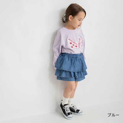 日本童裝 Branshes 牛仔裙褲 100-150cm 女童款 冬季 PANTS