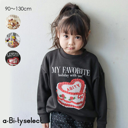 日本童裝 Branshes aBity select.印花衛衣 90-130cm 男童款/女童款 冬季 TOPS
