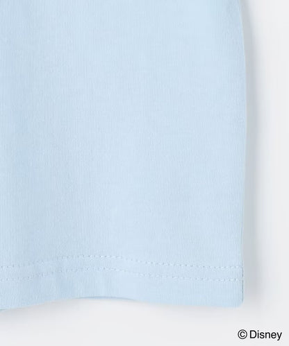 日本童裝 aF#a325 x Disney FROZEN 接觸冷感 薄紗袖印花上衣 90-130cm 女童款 夏季 TOPS