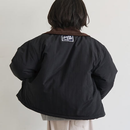 日本童裝 b・R# 燈芯絨領絎縫夾棉外套 100-140cm 男童款 冬季 (適合香港平均溫度、寒冷天氣、溫度低天氣）OUTERWEAR 【日本預售：2026年9月中旬】
