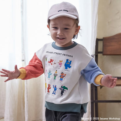 日本童裝 pe#main x SESAME STREET 芝麻街衛衣 80-130cm 男童款/女童款 冬季 TOPS