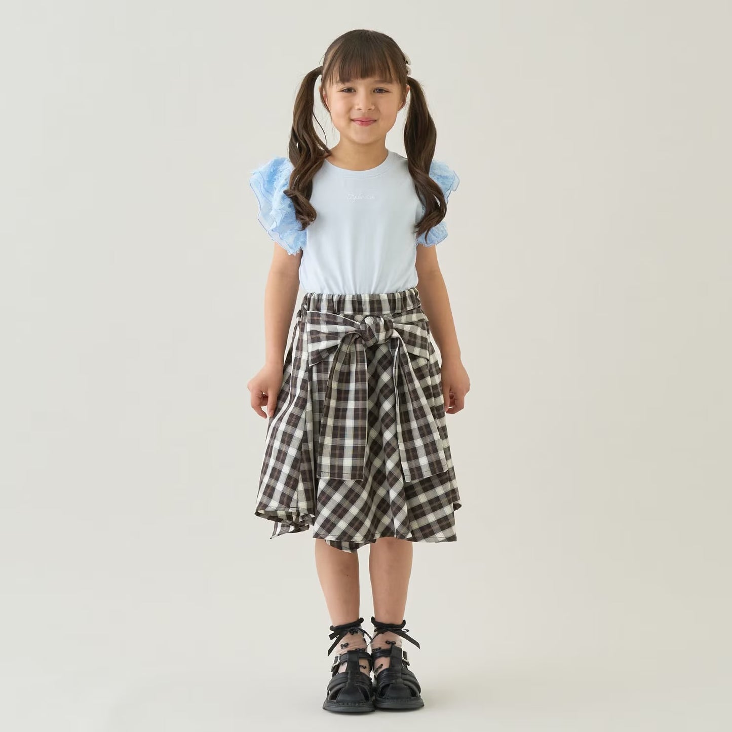 Japanese children's clothing Ly# mine tank top and shorts set 100-150cm girls summer TOPS PANTS 