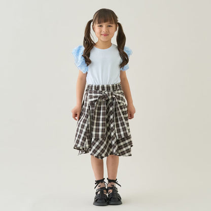 Japanese children's clothing Ly# mine tank top and shorts set 100-150cm girls summer TOPS PANTS 