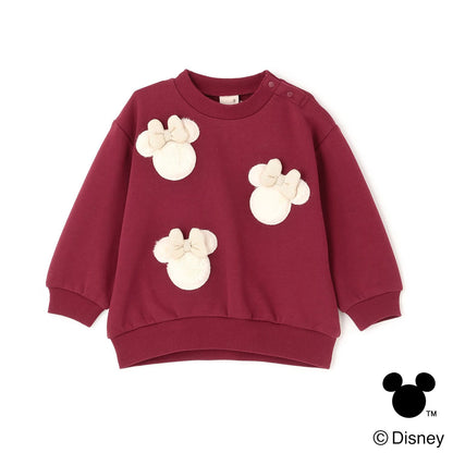 日本童裝 pe#main x Disney 毛毛圖案衛衣 80-130cm 男童款/女童款 冬季 TOPS 聖誕紅/新年紅