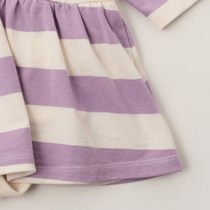 日本童裝 pe#main x Disney 間條連衣 70-80cm 女童款 初生嬰兒 秋季 Jumpsuit