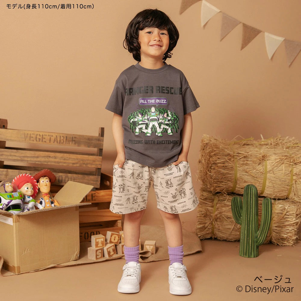 日本童裝 Branshes x Disney ToyStory 印花拼接短褲 90-140cm 男童款/女童款 夏季 PANTS