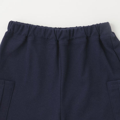 日本童裝 pe#main 接觸冷感 假兩件上衣及短褲套裝 80-130cm 男童款 夏季 TOPS PANTS