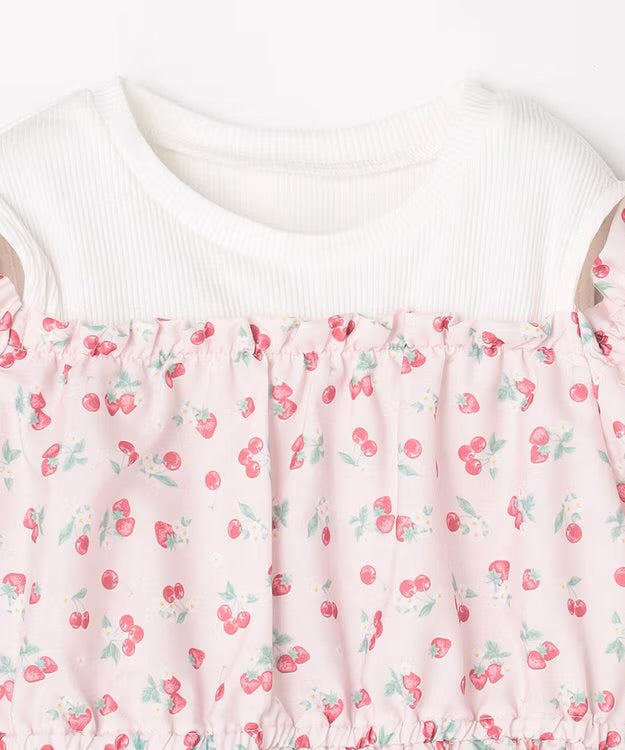 日本童裝 aF#a325 露肩連身裙 100-150cm 女童款 夏季 DRESSES