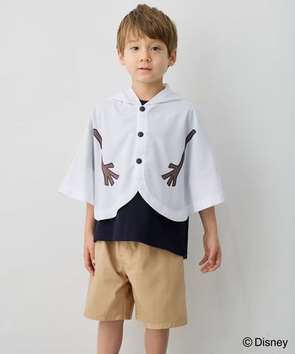 日本童裝 aF#a325 x Disney FROZEN 防UV 接觸冷感 披肩 100-140cm 男童款/女童款 夏季 OUTERWEAR