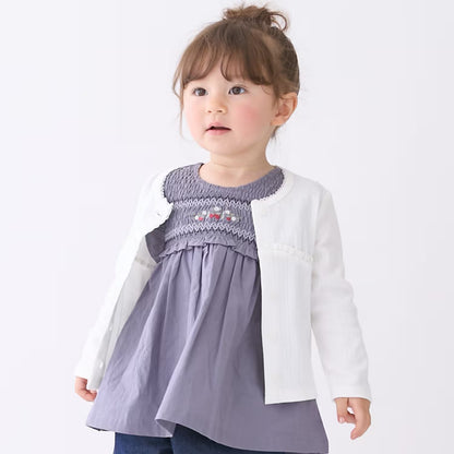 日本童裝 pe#main 防UV 針織外套 80-130cm 女童款 夏季 OUTERWEAR
