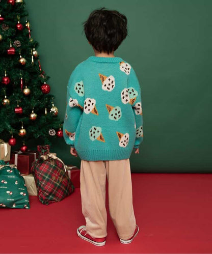 日本童裝 BREEZE 針織冷衫 80-140cm 男童款/女童款 冬季 Tops Christmas 聖誕快樂特輯 聖誕服裝/飾物配件