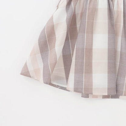 日本童裝 pe#main 格子喇叭身裙 80-130cm 女童款 夏季 DRESSES