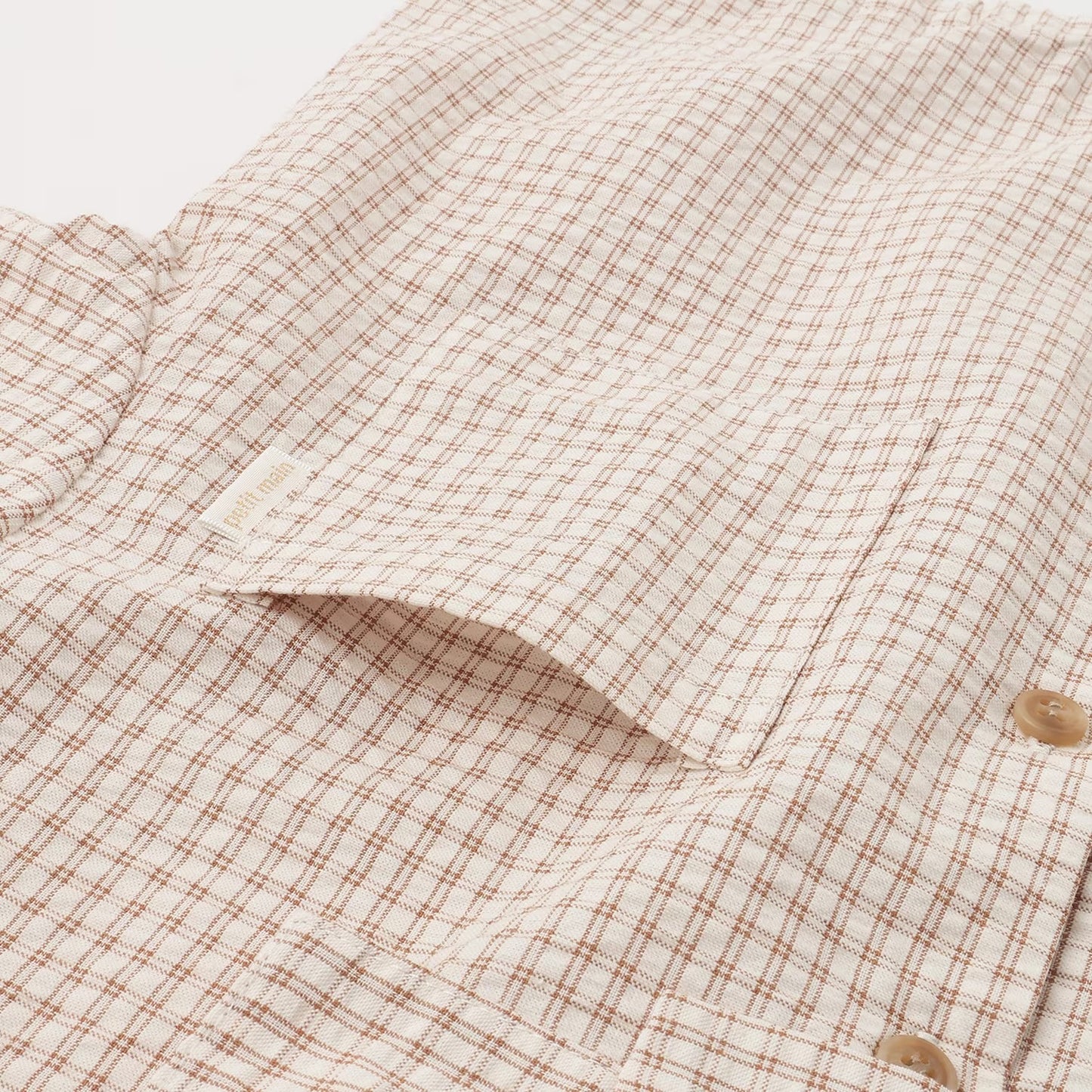 日本童裝 pe#main 格子布帛兩件套裝 80-130cm 男童款 夏季 TOPS PANTS