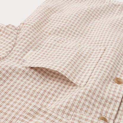 日本童裝 pe#main 格子布帛兩件套裝 80-130cm 男童款 夏季 TOPS PANTS