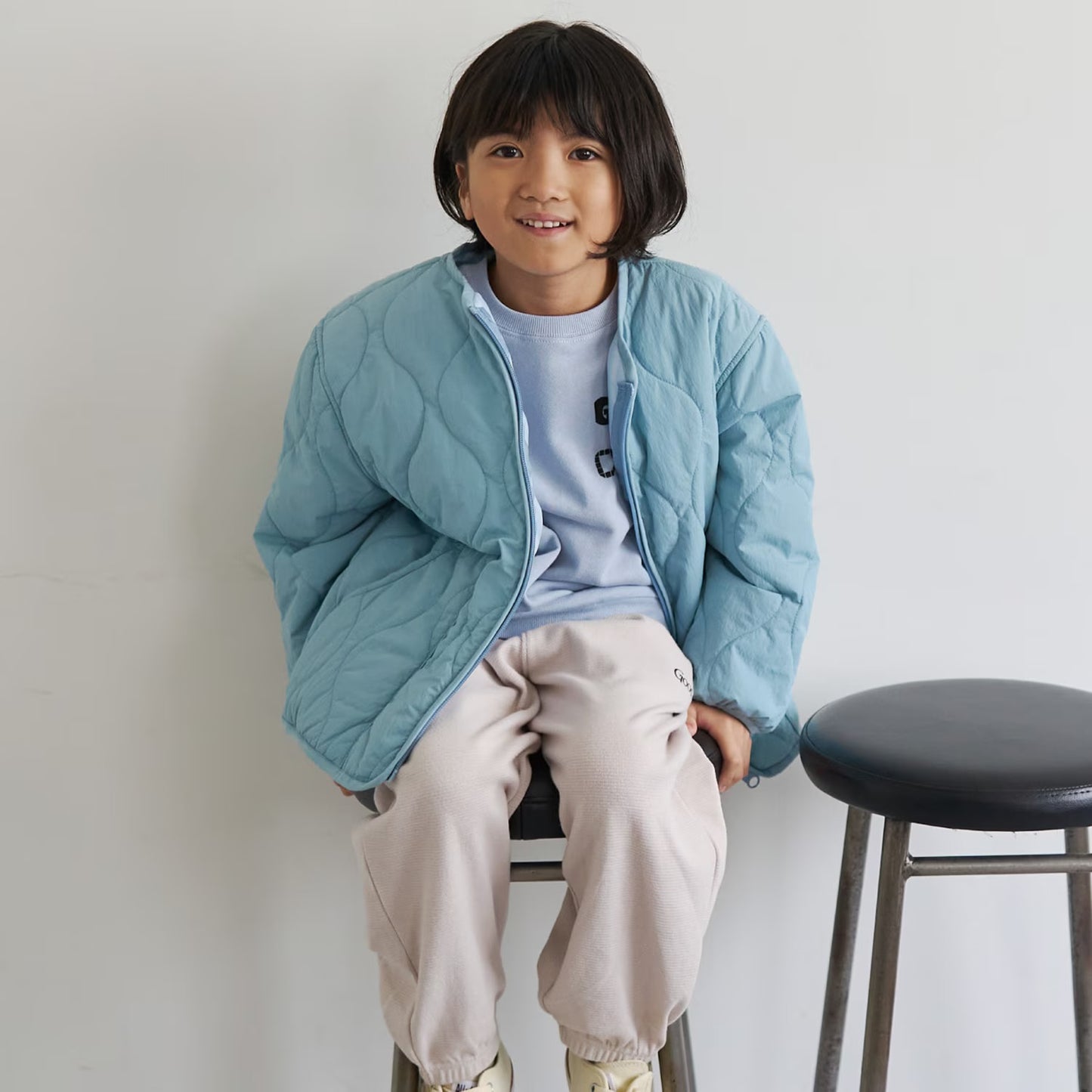 日本童裝 b・R# 絎縫夾棉外套 100-140cm 男童款 冬季(適合初秋、香港平均溫度、寒冷天氣）OUTERWEAR 【日本預售：2026年9月中旬】