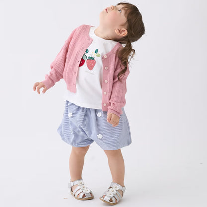 日本童裝 pe#main 針織薄外套 80-130cm 女童款 夏季 OUTERWEAR