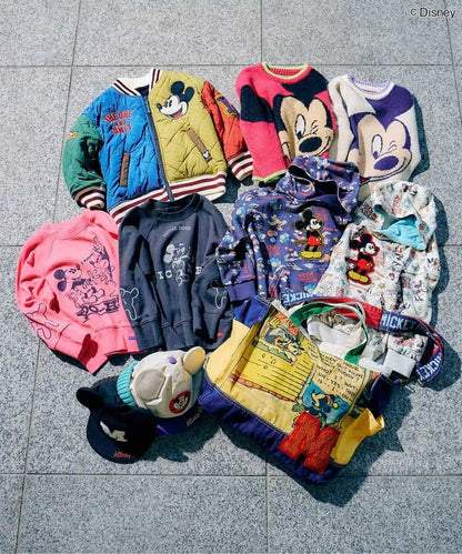 日本童裝 F.O.KIDS x Disney 拼布絎縫夾棉棒球外套 80-150cm 男童款/女童款 秋冬季 (適合初秋、香港平均溫度、寒冷天氣）OUTERWEAR  其他品牌童裝
