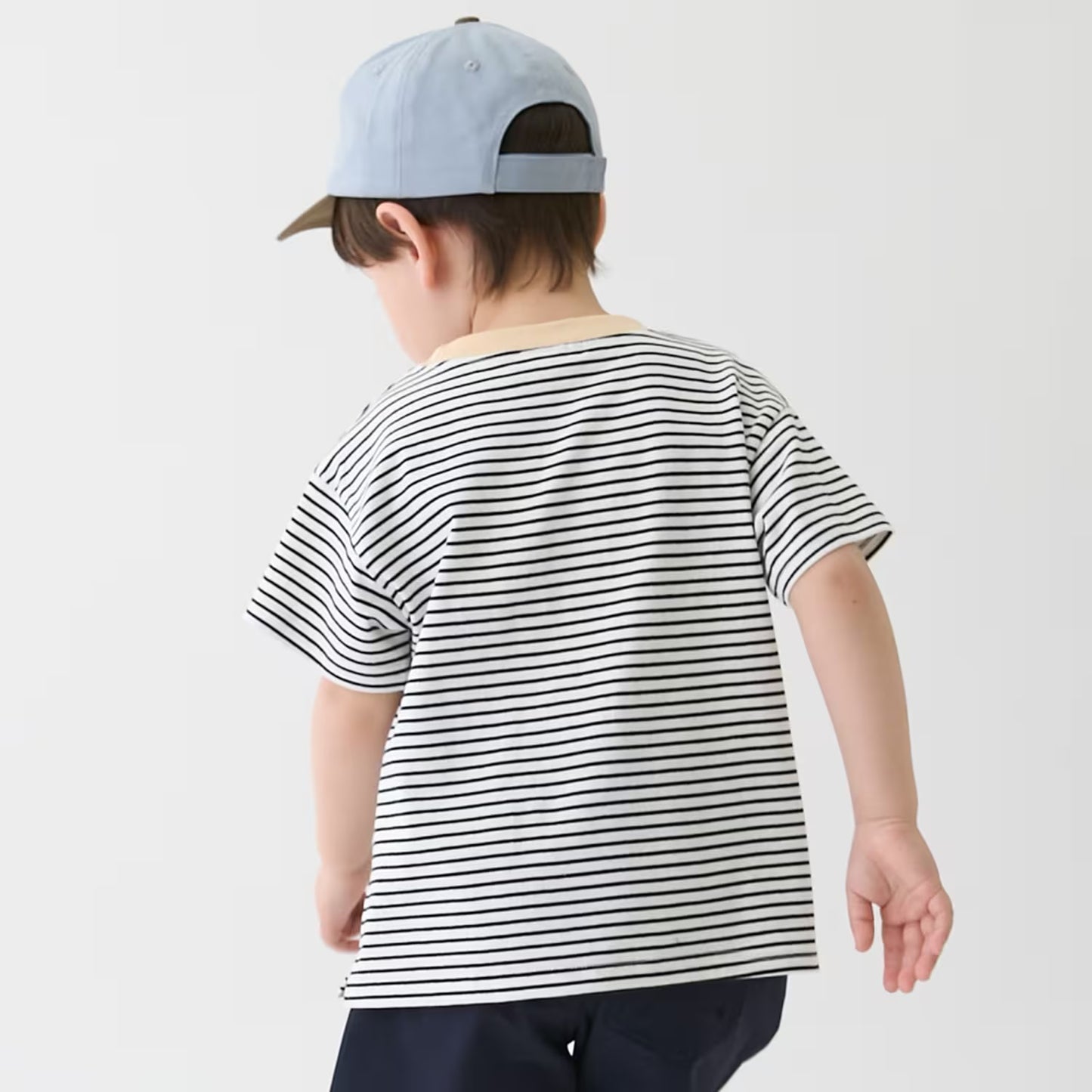 日本童裝 pe#main 防污系列 間條上衣 80-130cm 男童款 夏季 TOPS