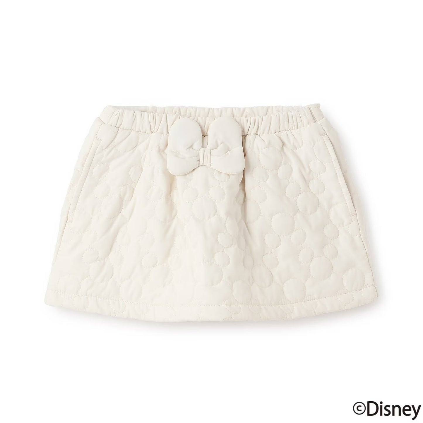 日本童裝 pe#main x Disney 絎縫短裙 80-130cm 女童款 秋季 SKIRTS 聖誕紅/新年紅