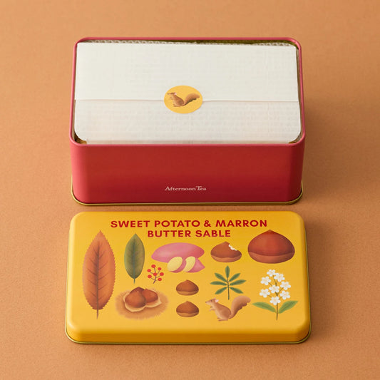 日本直送 Afternoon Tea 芋頭栗子牛油曲奇 220g 中秋節/萬聖節 限定手信