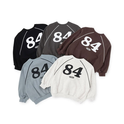 日本童裝 b・R# 抓毛數字印花衛衣 110-150cm 男童款 冬季 TOPS