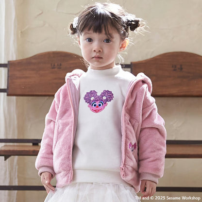 日本童裝 pe#main x SESAME STREET 芝麻街毛毛外套 80-130cm 男童款/女童款 冬季 OUTERWEAR 聖誕紅/新年紅