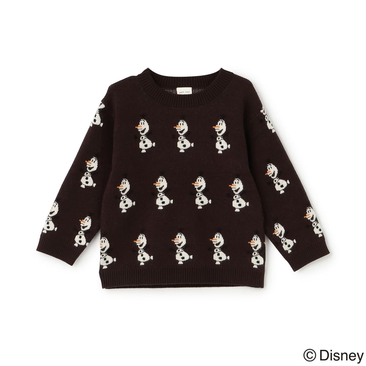 日本童裝 pe#main x Disney Princess 針織毛衣 80-130cm 女童款 秋季 TOPS
